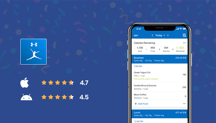 MyFitnessPal - Las mejores aplicaciones de resolución de año nuevo