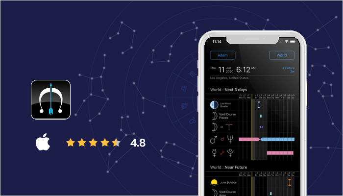 Time Nomad: la mejor aplicación de astrología