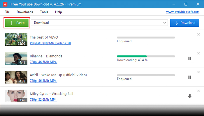 Descargador gratuito de Youtube