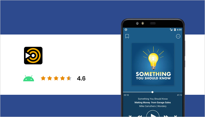 la mejor aplicación de podcast para Android gratis