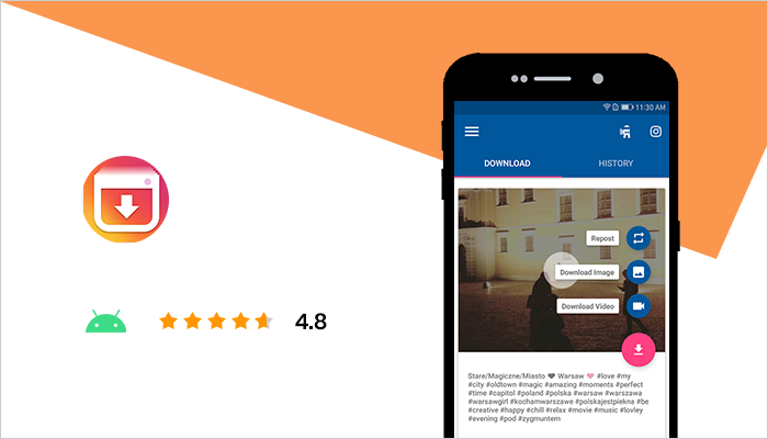 aplicación de descarga de fotos de instagram